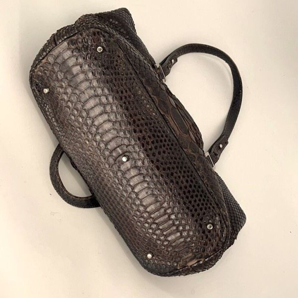 Alan Bilzerian Womans Embossed Real Python Leathe… - image 2